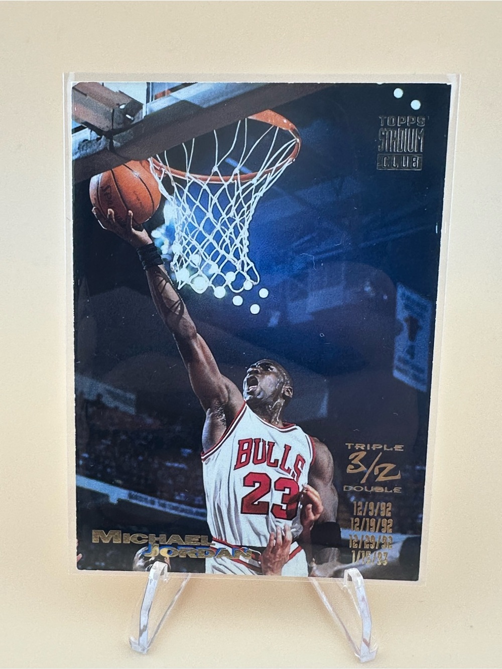 1993-94 Topps Stadium Club - Triple Double Michael Jordan #1 Chicago Bulls
